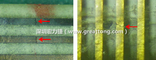 如果擔(dān)心這個(gè)方法可能對(duì)弄斷銅箔線路，也可以試著將銅箔線路旁沒有銅箔的位置切開，然后試著撕開剝離外層護(hù)膜(cover film)，達(dá)到相同的目的