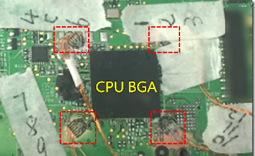 BGA錫裂，使用應(yīng)變片(Strain Gauge)量測(cè)電路板到底哪個(gè)環(huán)節(jié)產(chǎn)生較大變形量