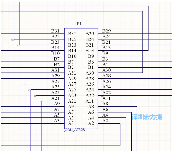 雙擊 1.SchDoc，文件可以被正常打開，下圖是其中的一部分：