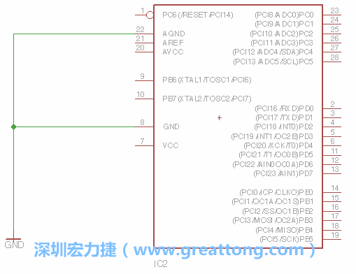 排針的用途是連接微控制器的輸出和輸入，它提供了一個平臺給焊線和針腳。