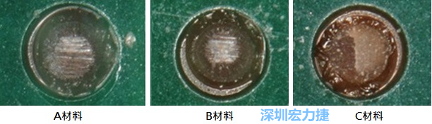 圖14- 冷球拉力試驗(yàn)后，光學(xué)顯微鏡下的失效模式