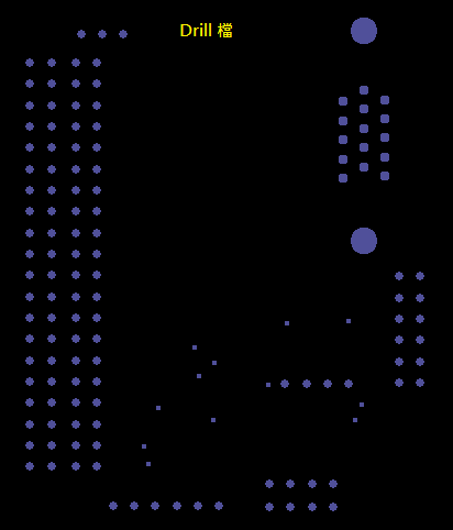 產生Drill File及 Map File 的Gerber 檔案，此會產生描述此PCB所用到的鉆孔的孔徑尺寸及鉆孔的座標資訊。