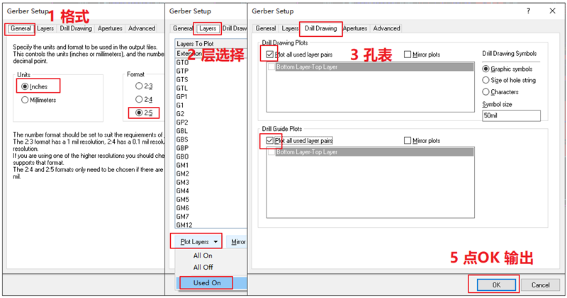 輸出Gerber部分，F(xiàn)ile下選擇 Gerber Files